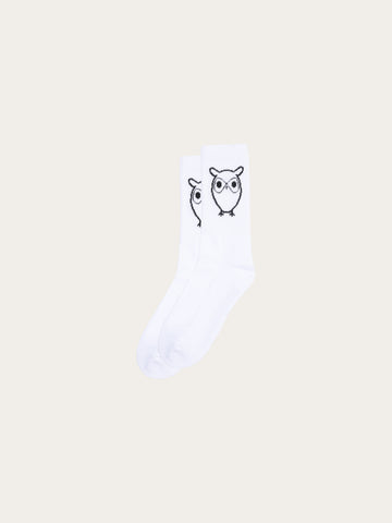 KnowledgeCotton Apparel - UNI 1-pack tennis sock Socks 1010 Bright White