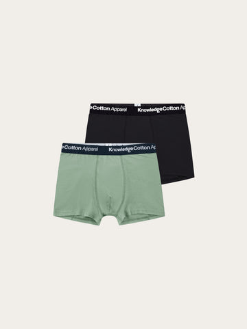 KnowledgeCotton Apparel - MEN 2 pack underwear Underwears 1396 Lily Pad