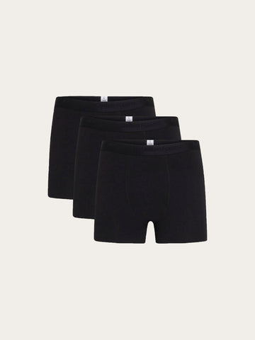KnowledgeCotton Apparel - MEN 3-pack underwear Underwears 1300 Black Jet
