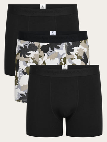 KnowledgeCotton Apparel - MEN 3 pack boxer briefs Underwears 9999 Item Colour
