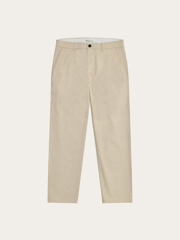 KnowledgeCotton Apparel - MEN Chuck regular canvas pants Pants 1228 Light feather gray