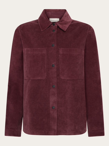 KnowledgeCotton Apparel - WMN Corduroy overshirt Overshirts 1281 Fig
