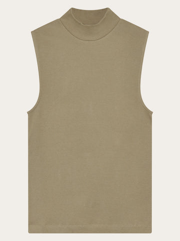 KnowledgeCotton Apparel - WMN High neck rib top T-shirts 1495 Twill