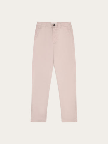 KnowledgeCotton Apparel - WMN Iris slim pique pant Pants 1228 Light feather gray