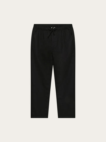 KnowledgeCotton Apparel - WMN Iris slim pique pant Pants 1487 Chocolate Torte