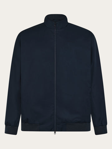 KnowledgeCotton Apparel - MEN Light canvas jacket Jackets 1001 Total Eclipse
