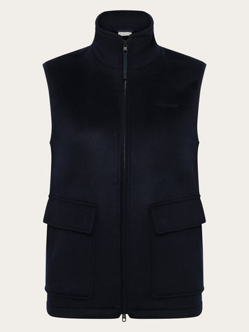 KnowledgeCotton Apparel - UNI Merino Wool Vest - GRS Vests 1412 Night Sky