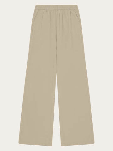 KnowledgeCotton Apparel - WMN Posey wide seersucker pants Pants 1495 Twill