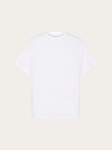 KnowledgeCotton Apparel - MEN Regular fit Basic tee T-shirts 1010 Bright White