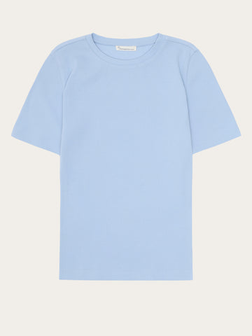 KnowledgeCotton Apparel - WMN Rib t-shirt T-shirts 1009 Skyway