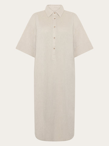 KnowledgeCotton Apparel - WMN Structure shirt dress Dresses 1495 Twill