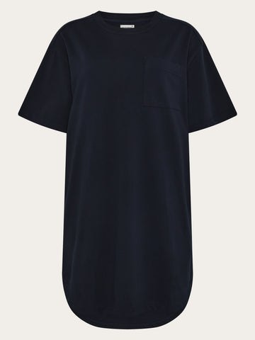 KnowledgeCotton Apparel - WMN T-shirt dress Dresses 1412 Night Sky