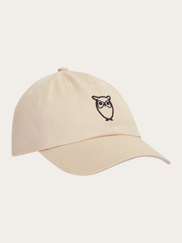 KnowledgeCotton Apparel - UNI Twill logo cap Caps 1228 Light feather gray