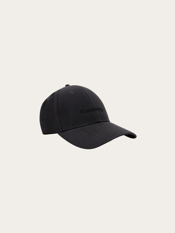KnowledgeCotton Apparel - UNI Vent canvas 200 cap Caps 1300 Black Jet