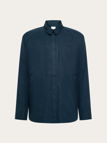 KnowledgeCotton Apparel - MEN Vent canvas 200 jacket Jackets 1001 Total Eclipse