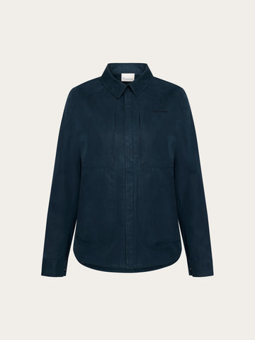 KnowledgeCotton Apparel - WMN Vent canvas 200 jacket Jackets 1001 Total Eclipse