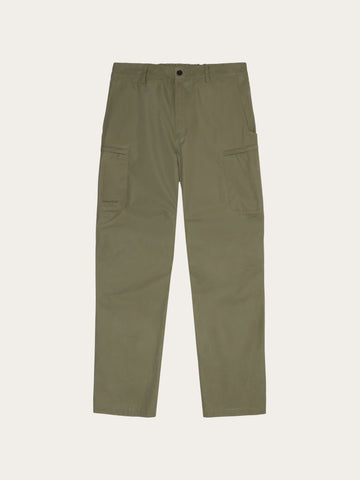 KnowledgeCotton Apparel - MEN Vent canvas 200 pants Pants 1068 Burned Olive