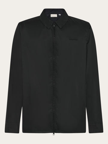 KnowledgeCotton Apparel - MEN Vent ripstop 90 overshirt Overshirts 1300 Black Jet